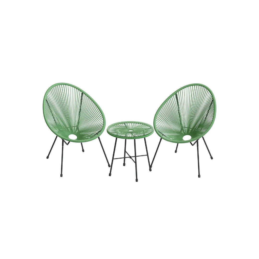 Outdoor Seating Set 3 Piece Acapulco Chairs With Table – product view 2 | Ridgefield Furniture