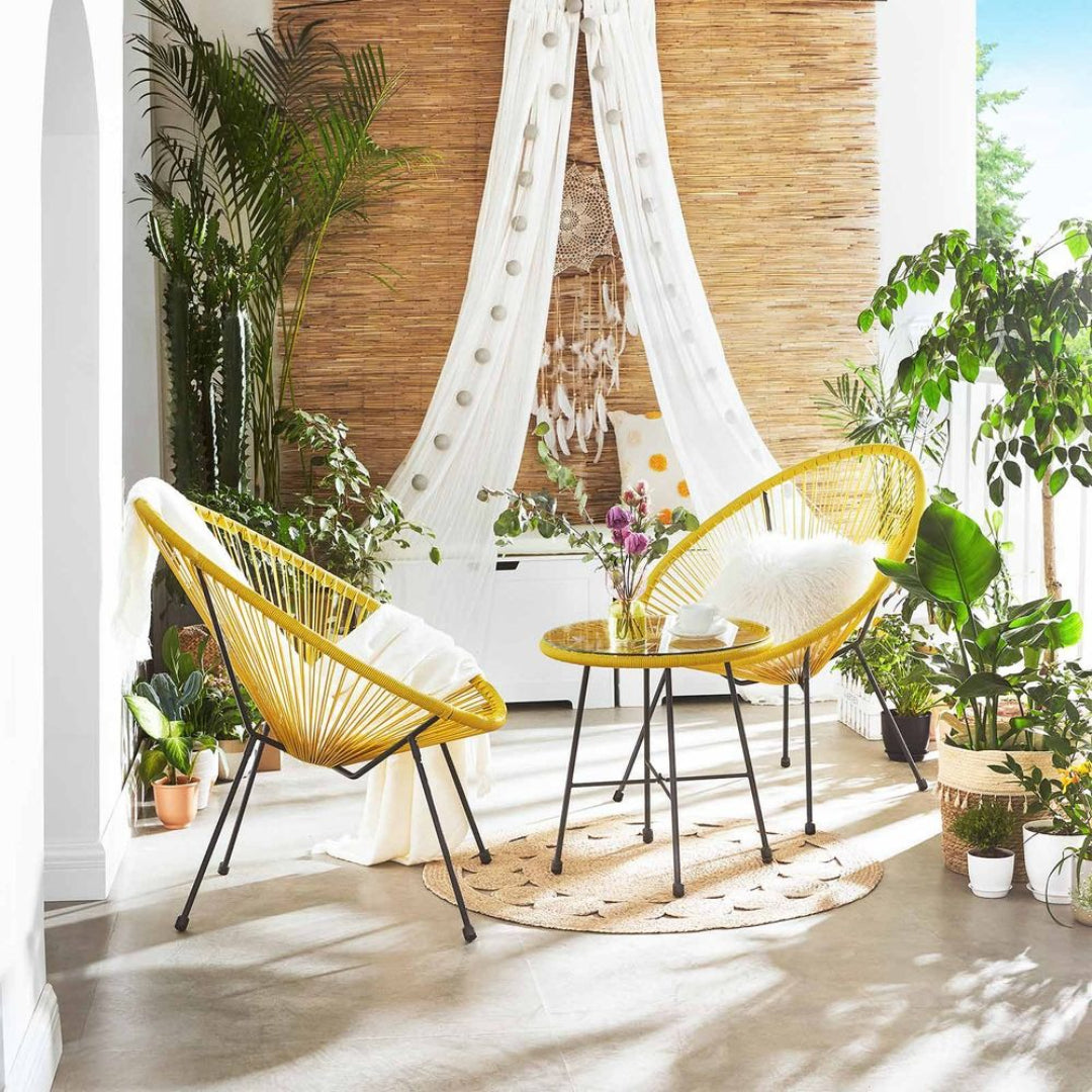 Outdoor Seating Set 3 Piece Acapulco Chairs With Table – product view 12 | Ridgefield Furniture