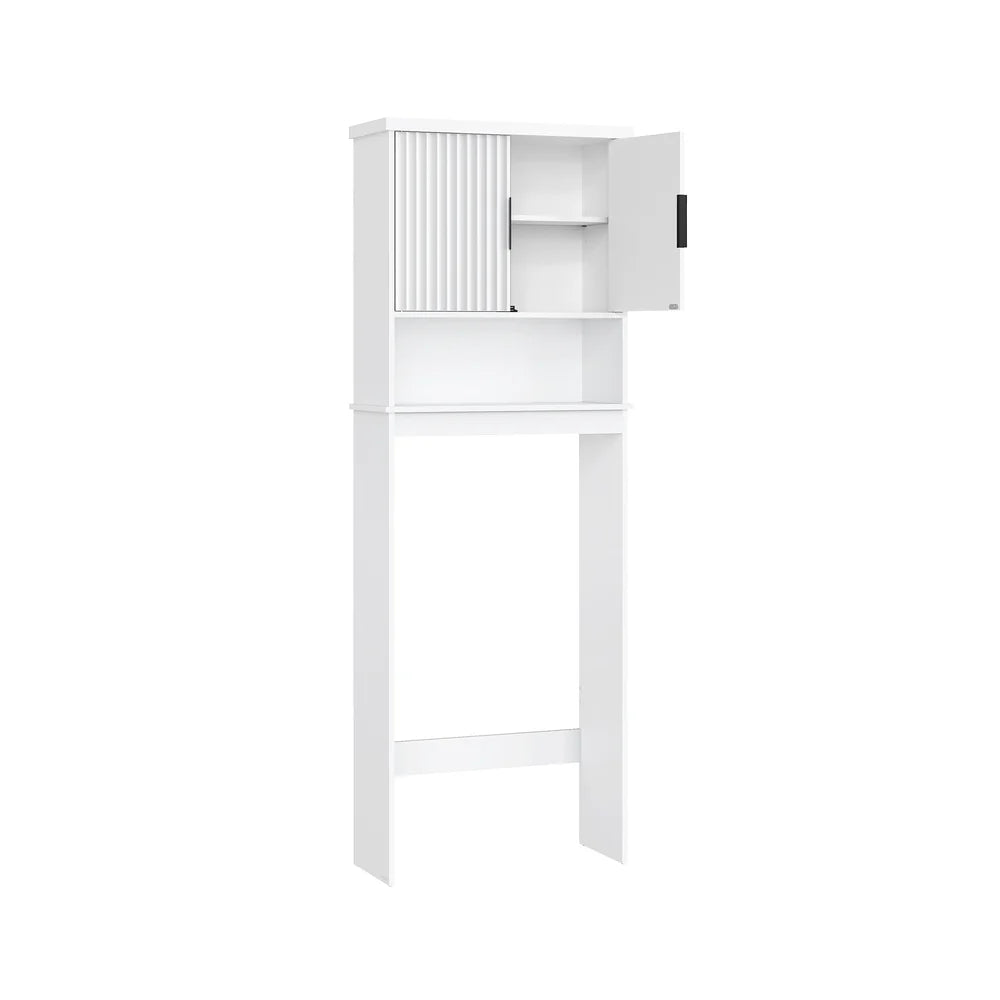 Over The Toilet Storage Cabinet, 23.6-Inch Wide Mid Century Modern - UBTS028W01