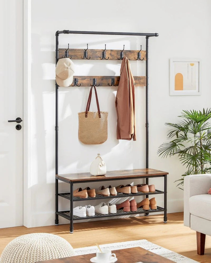 Coat Rack With Bench – product view 3 | Ridgefield Furniture