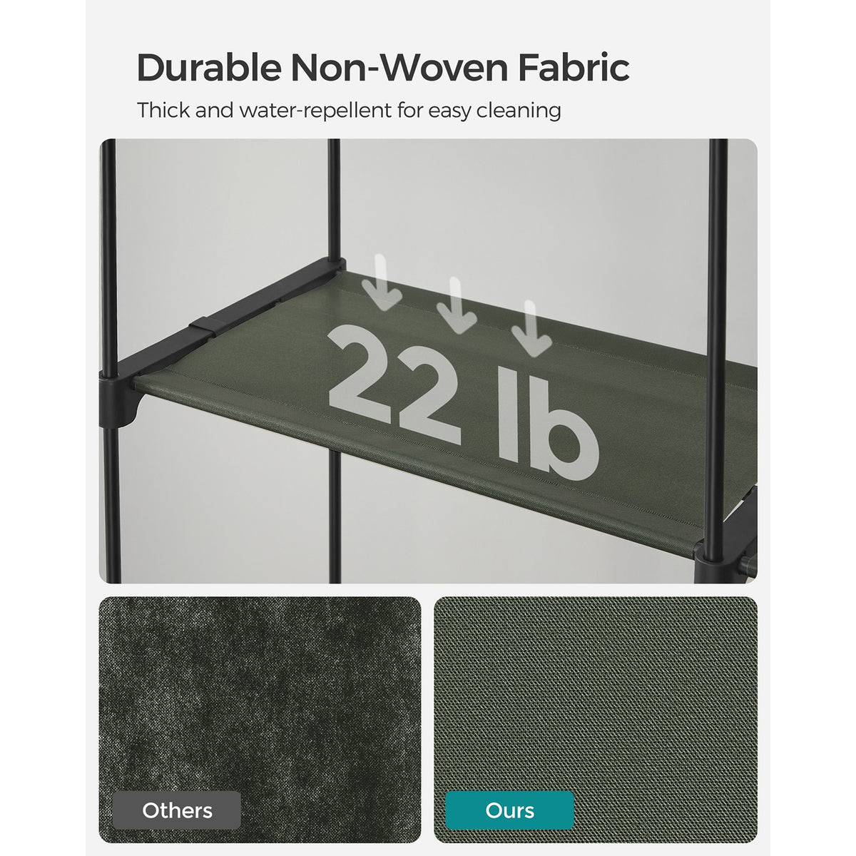 Portable Closet Wardrobe 55.1 X 16.9 X 68.5 Inches - product photo 21