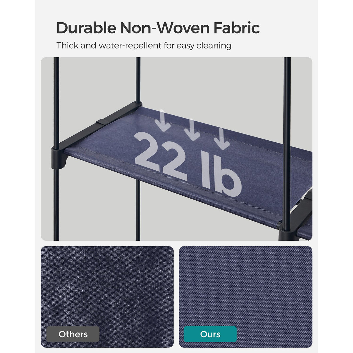 Portable Closet Wardrobe 55.1 X 16.9 X 68.5 Inches - product photo 30