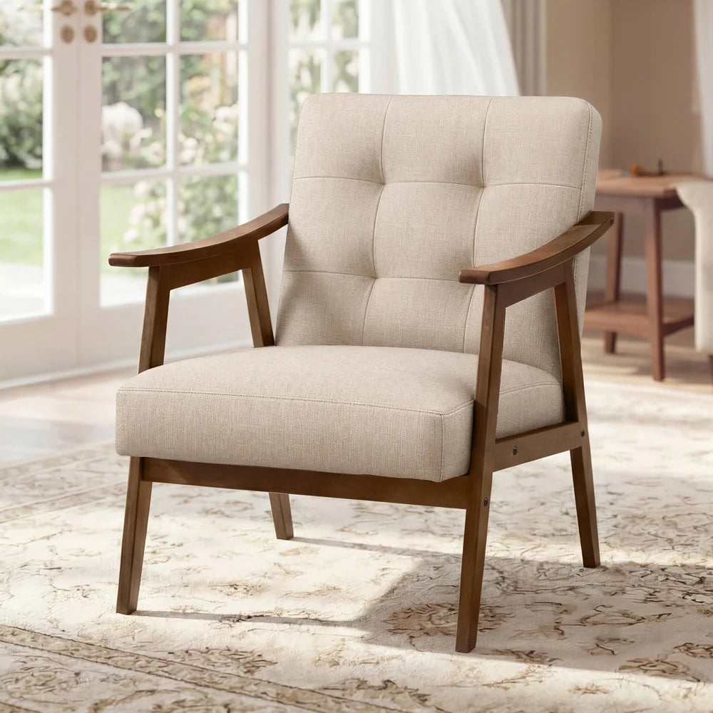 PU Leather Accent Chair For Living Room Bedroom Or Office - ULYY200LZ01S