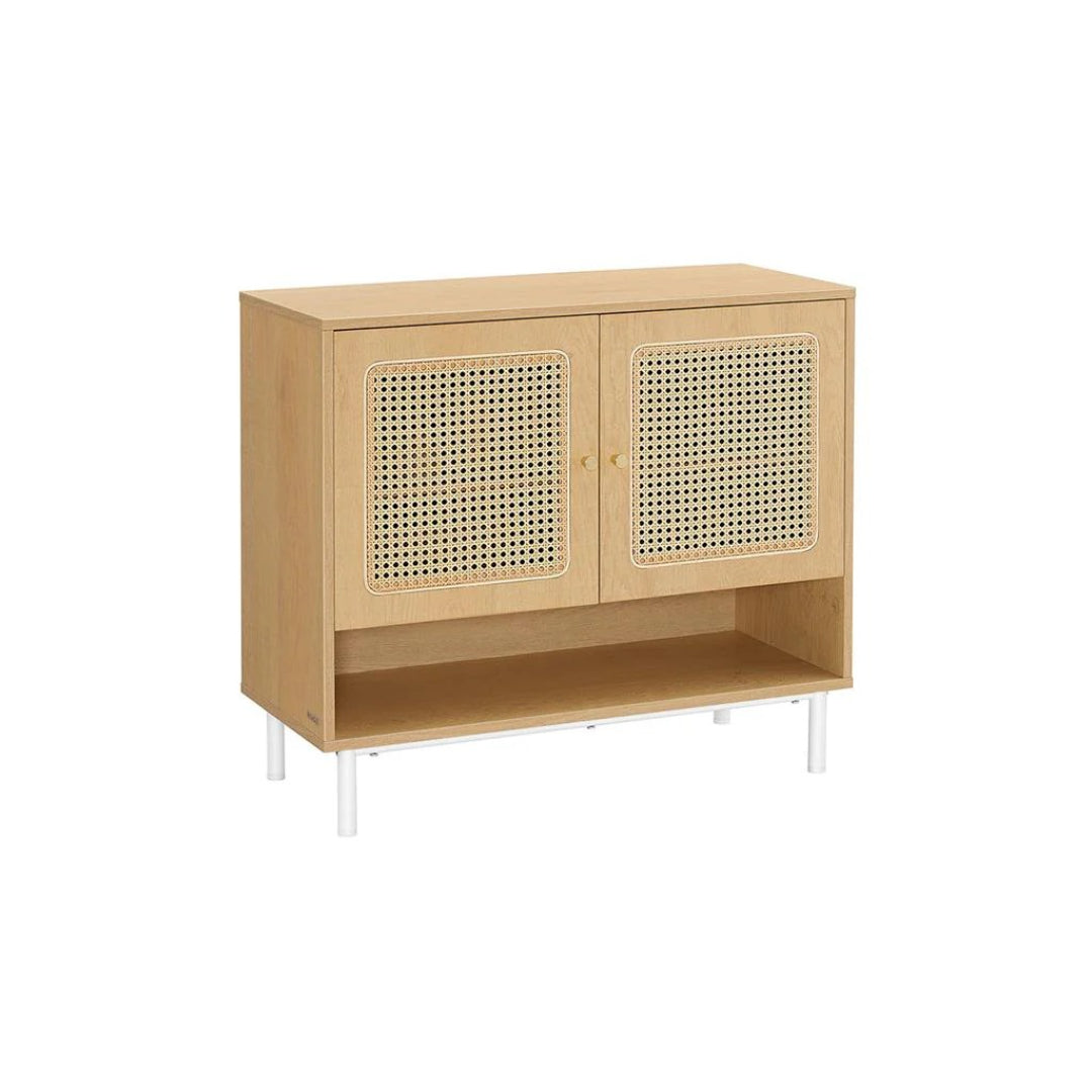 Rattan 3-Tier Shoe Cabinet with Adjustable Shelf – product view 1 | Ridgefield Furniture
