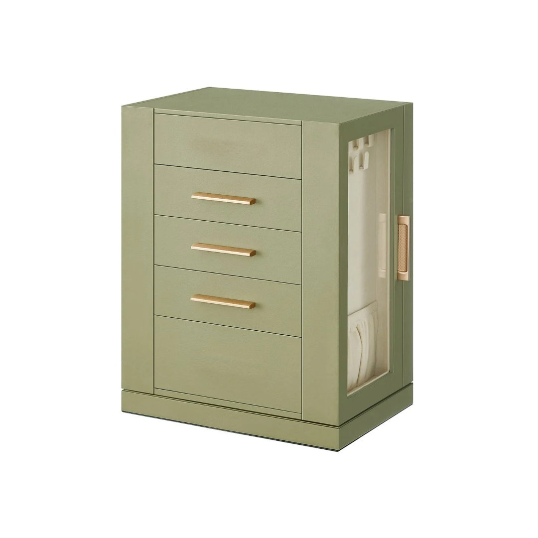 Rotating Jewelry Box Organizer With 5 Drawers And Hooks – product view 5 | Ridgefield Furniture
