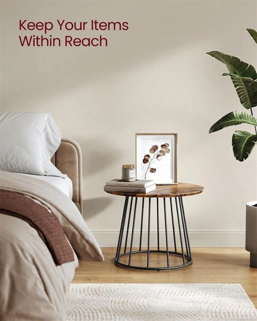 Round Coffee Table Set of 2 with Steel Frame – product view 4 | Ridgefield Furniture