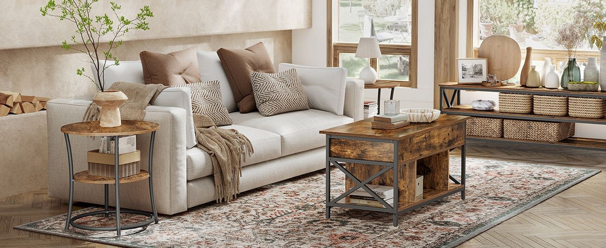 Round End Table With 2 Shelves, 3 Tier Side Table For Living Room - product photo 58