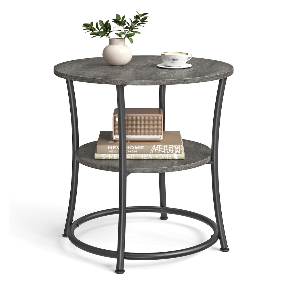 Round End Table With 2 Shelves - product photo 27