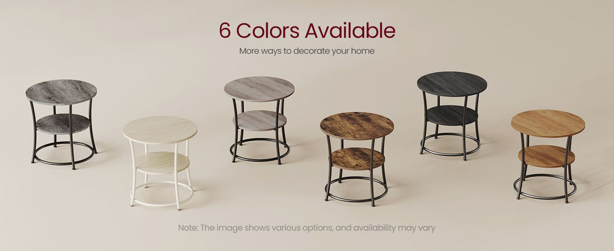 Round End Table With 2 Shelves - product photo 50