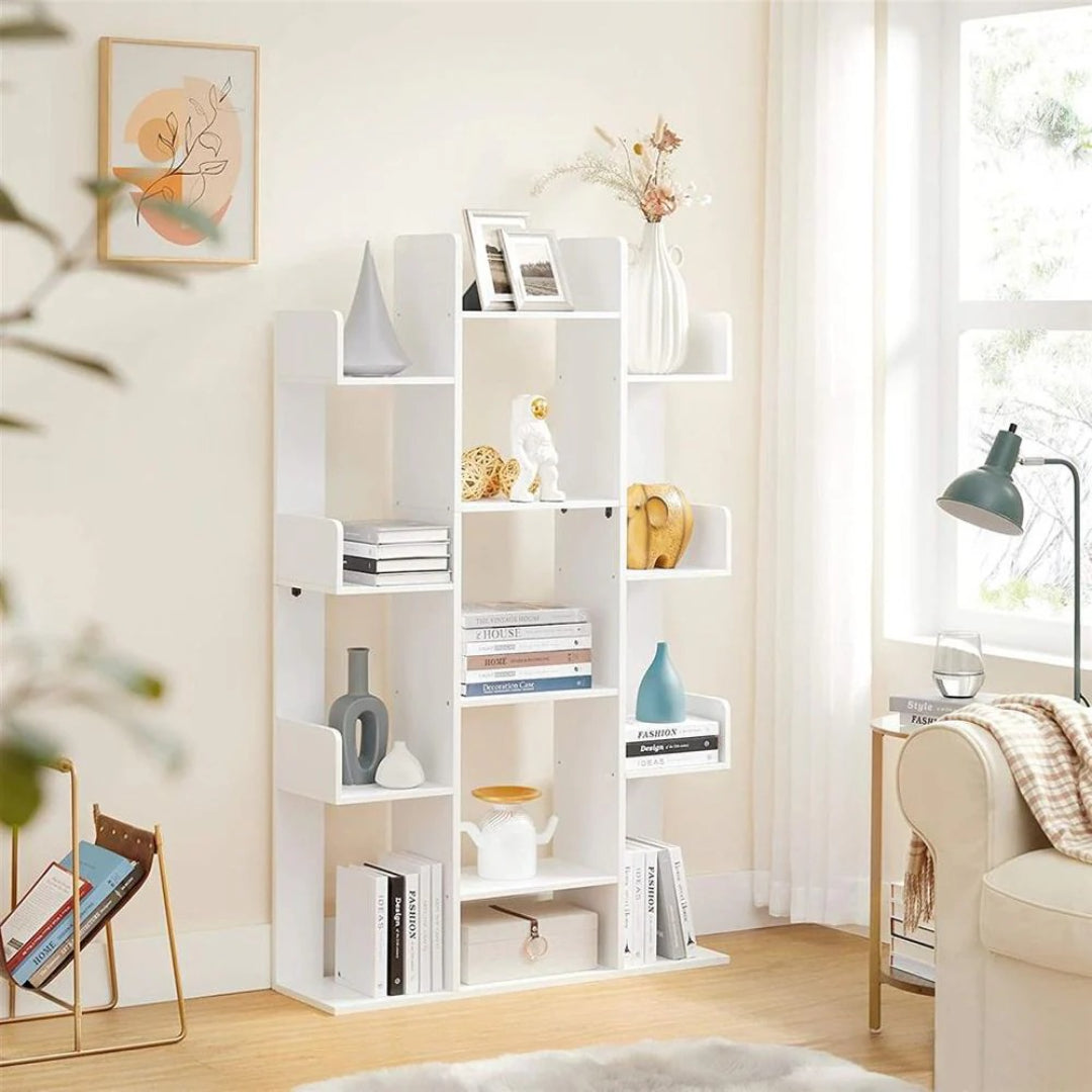Tree Shaped Bookcase With 13 Storage Compartments – product view 8 | Ridgefield Furniture