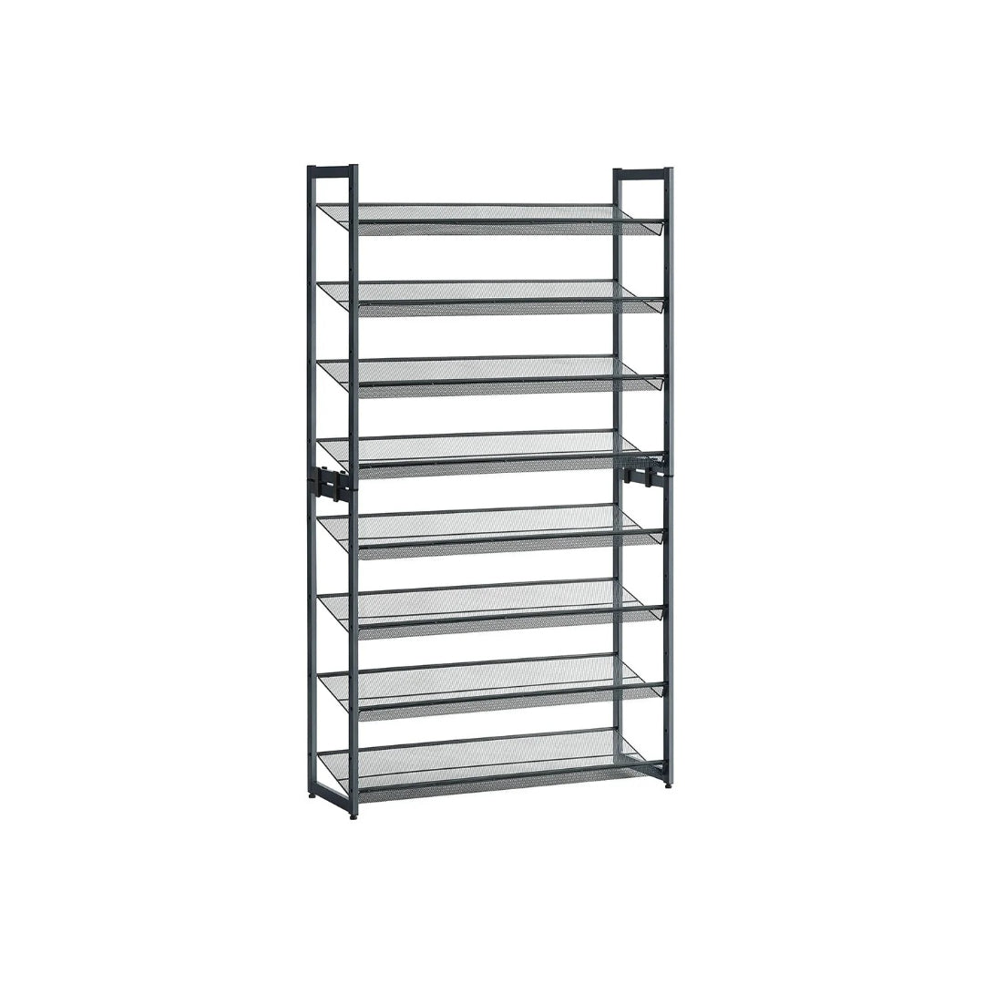 8 Tier Shoe Rack With Metal Shelves – product view 2 | Ridgefield Furniture