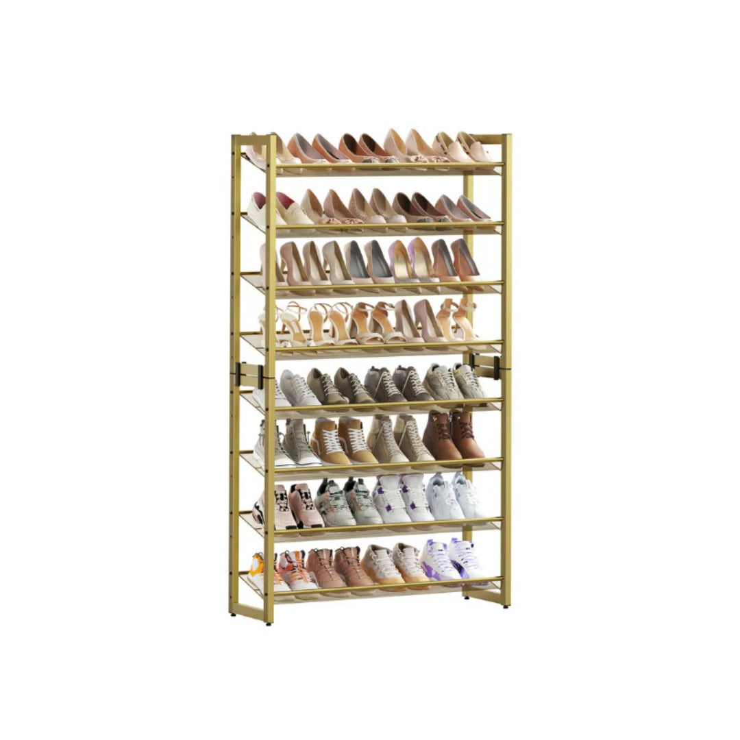 8 Tier Shoe Rack With Metal Shelves – product view 4 | Ridgefield Furniture