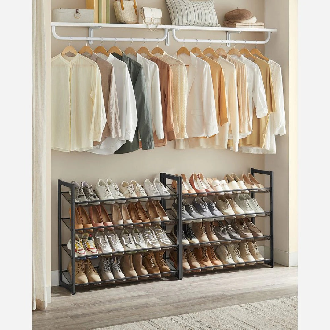 8 Tier Shoe Rack With Metal Shelves – product view 17 | Ridgefield Furniture