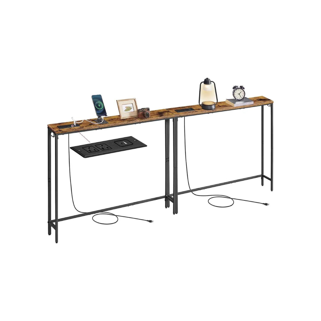 Console Table Set Of 2 With Power Outlets – product view 1 | Ridgefield Furniture