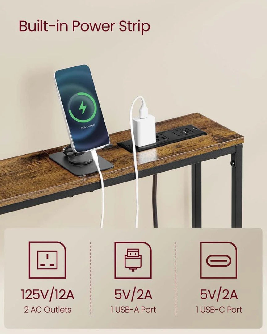 Console Table Set Of 2 With Power Outlets – product view 5 | Ridgefield Furniture