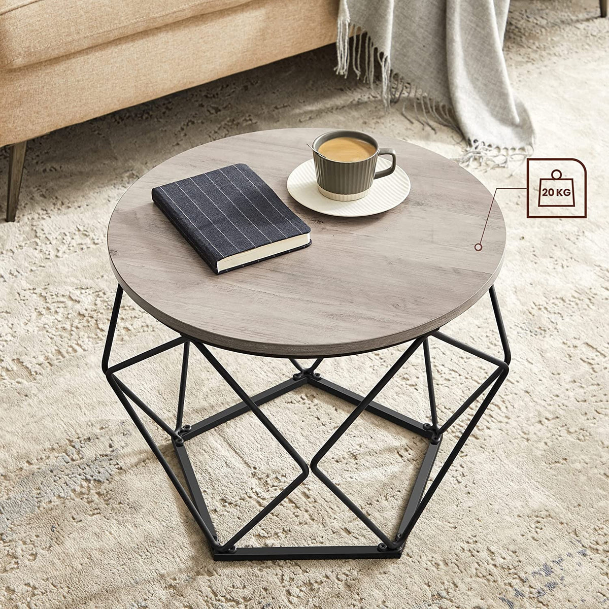 Set Of 2 Round Coffee Tables, Nesting Side Tables 19.7 And 23.6 Inch - product photo 39