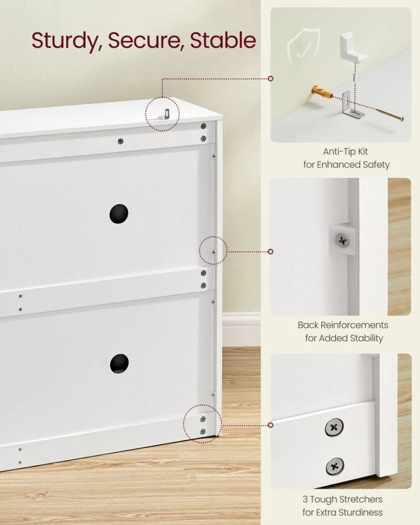Shoe Cabinet With 4 Flip Doors – product view 5 | Ridgefield Furniture