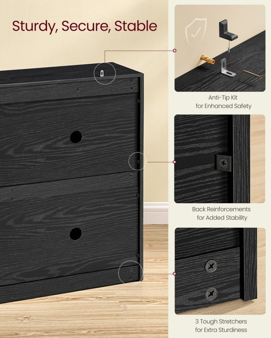 Shoe Cabinet With 4 Flip Doors – product view 5 | Ridgefield Furniture