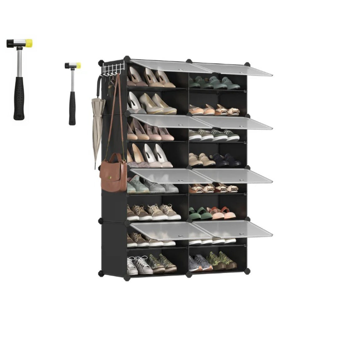 Shoe Organizer Cabinet With Doors 4 To 10 Cubes – product view 4 | Ridgefield Furniture