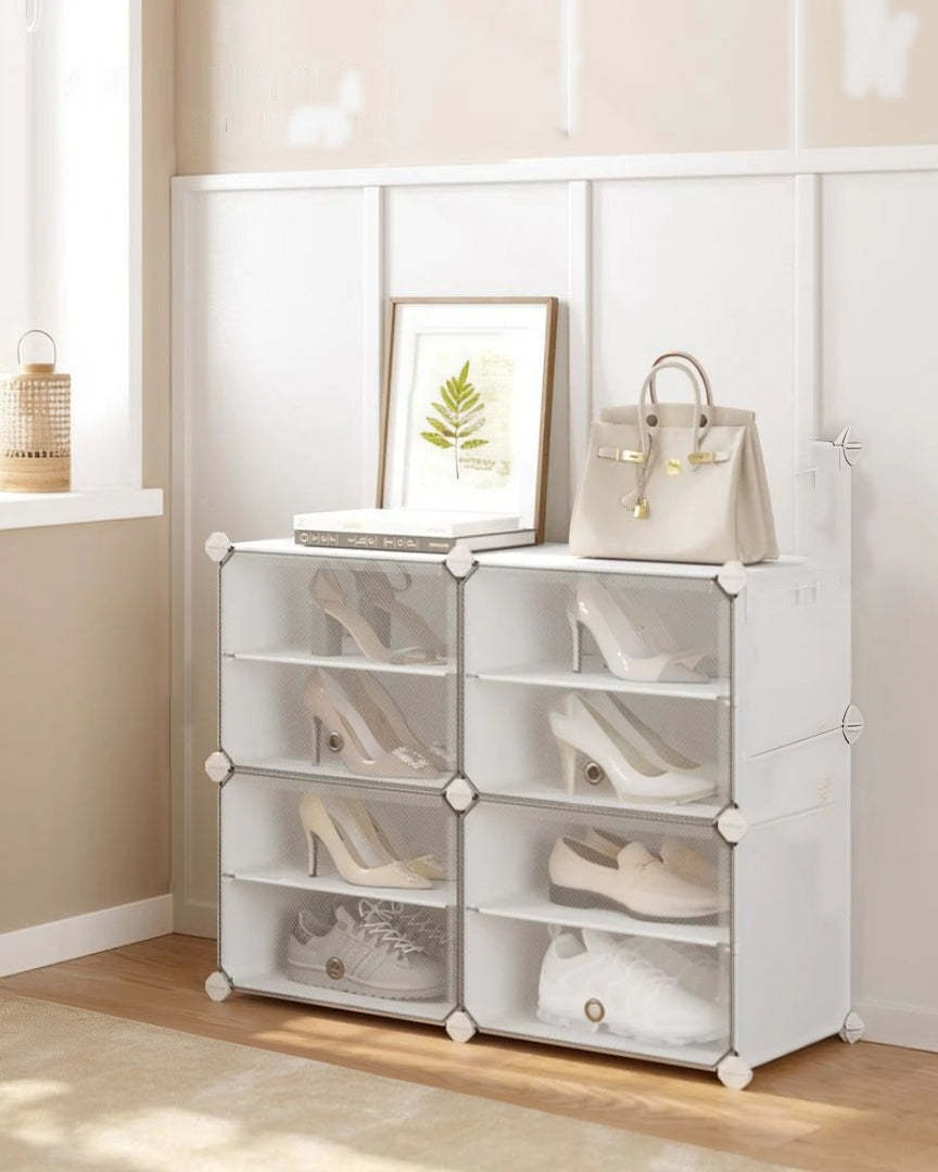 Shoe Organizer Cabinet With Doors 4 To 10 Cubes – product view 9 | Ridgefield Furniture