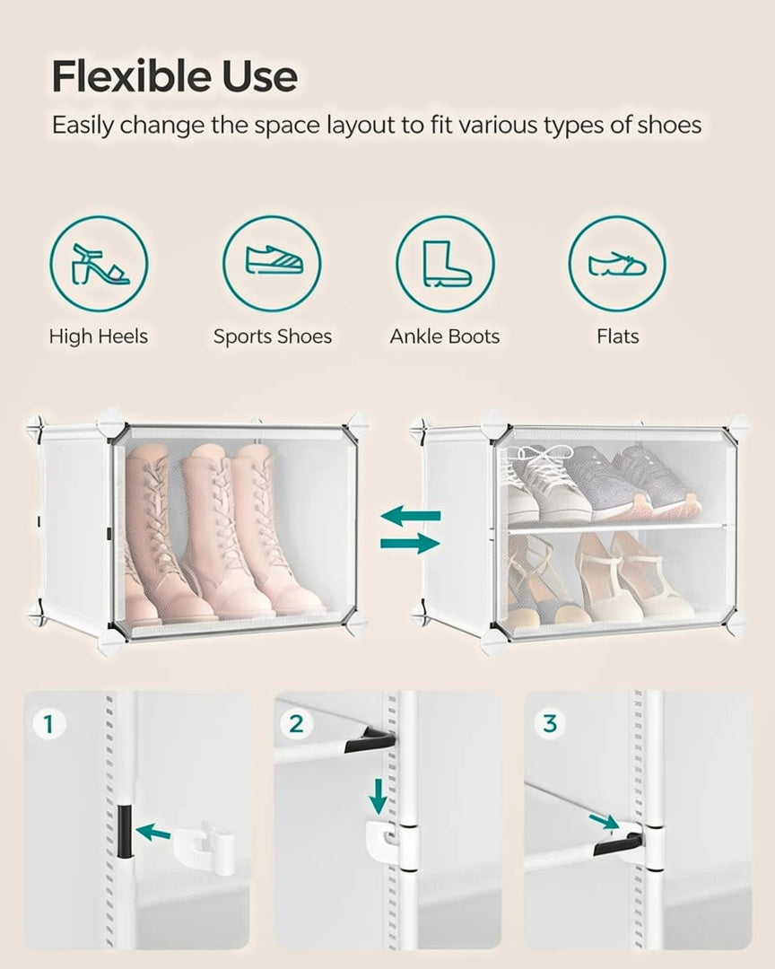 Shoe Organizer Cabinet With Doors 4 To 10 Cubes – product view 14 | Ridgefield Furniture