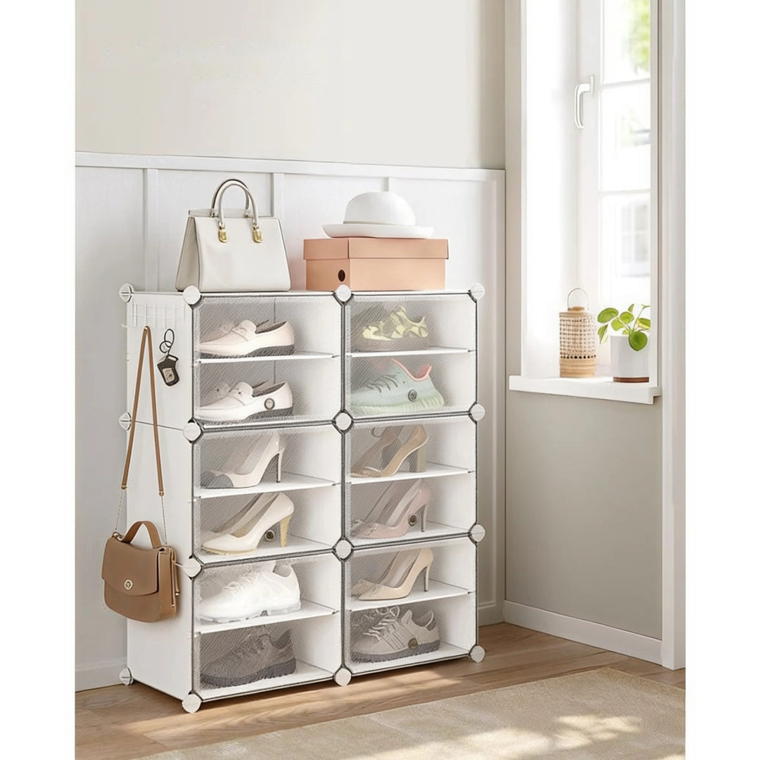 Shoe Organizer Cabinet With Doors 4 To 10 Cubes – product view 17 | Ridgefield Furniture