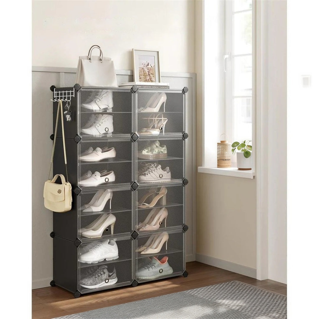 Shoe Organizer Cabinet With Doors 4 To 10 Cubes – product view 24 | Ridgefield Furniture
