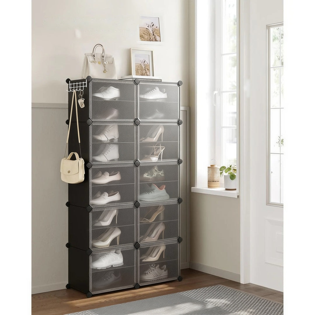 Shoe Organizer Cabinet With Doors 4 To 10 Cubes – product view 25 | Ridgefield Furniture