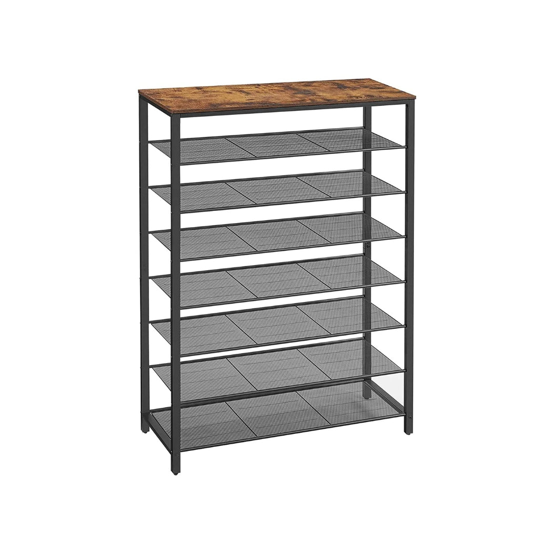 6/8 Tier Shoe Rack With Metal Shelves – product view 2 | Ridgefield Furniture