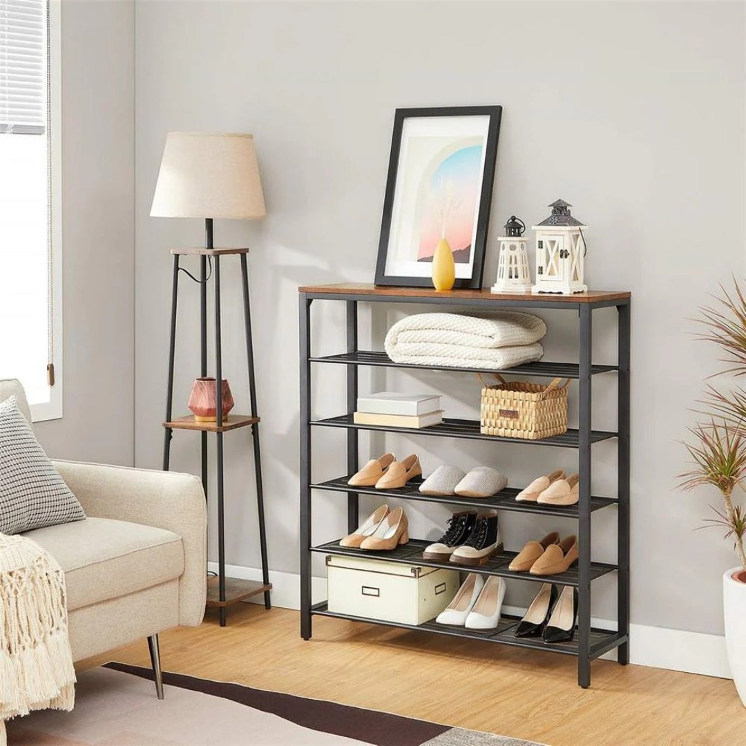 6/8 Tier Shoe Rack With Metal Shelves – product view 4 | Ridgefield Furniture