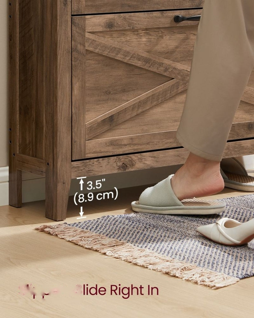 Shoe Storage Cabinet With Flip Drawers – product view 5 | Ridgefield Furniture