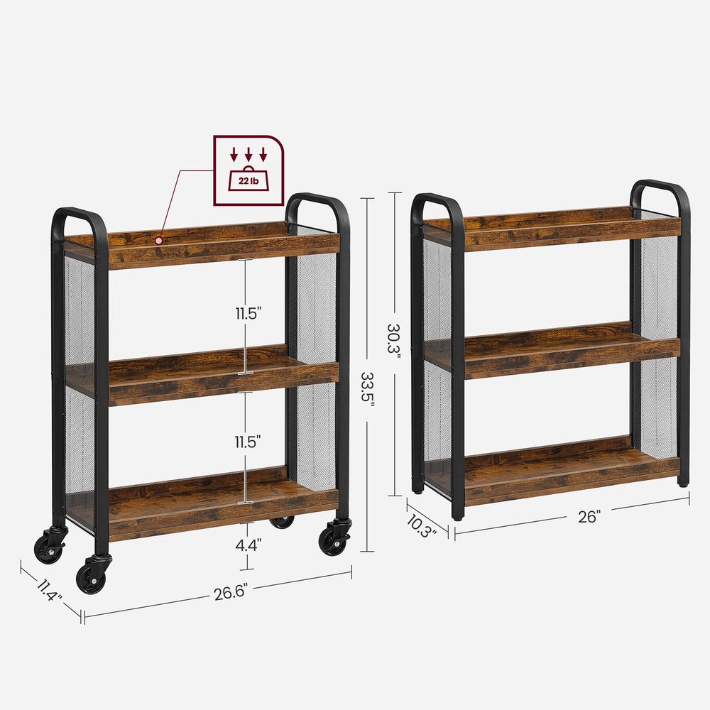 Slim Kitchen Cart For Narrow Spaces - product photo 07