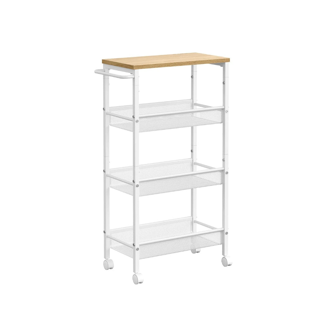 Slim Rolling Storage Cart 4 Or 5 Tier Narrow Utility – product view 6 | Ridgefield Furniture