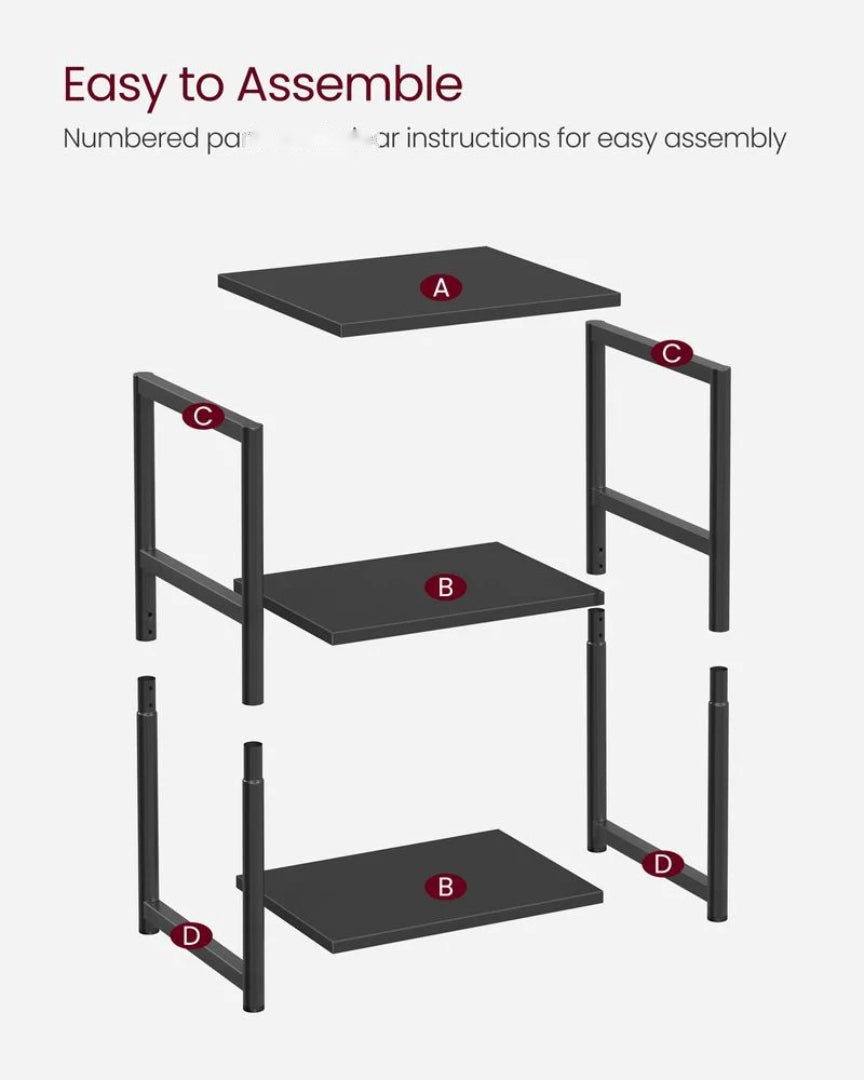 Small 3-Tier End Table with Open Storage – product view 21 | Ridgefield Furniture
