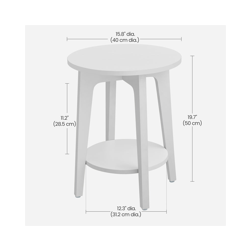 Small Round End Table With Lower Shelf - product photo 43