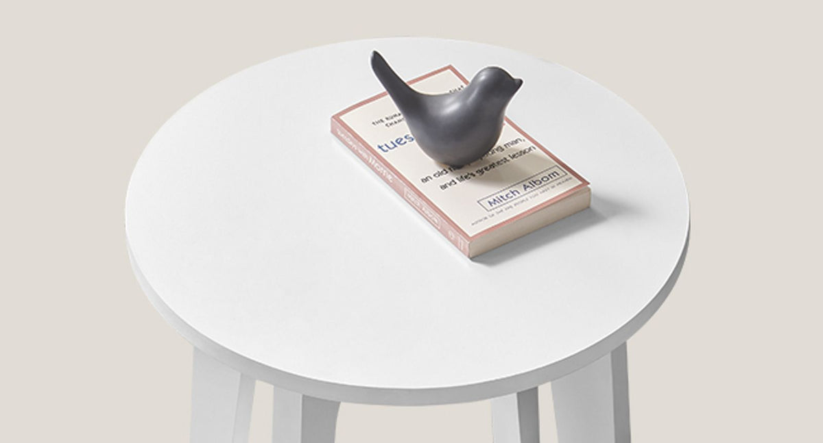 Small Round End Table With Lower Shelf - product photo 48