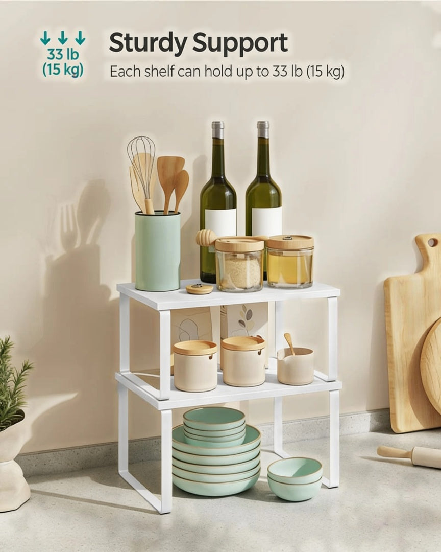 Stackable Cabinet Counter Shelves Set of 2 – product view 19 | Ridgefield Furniture