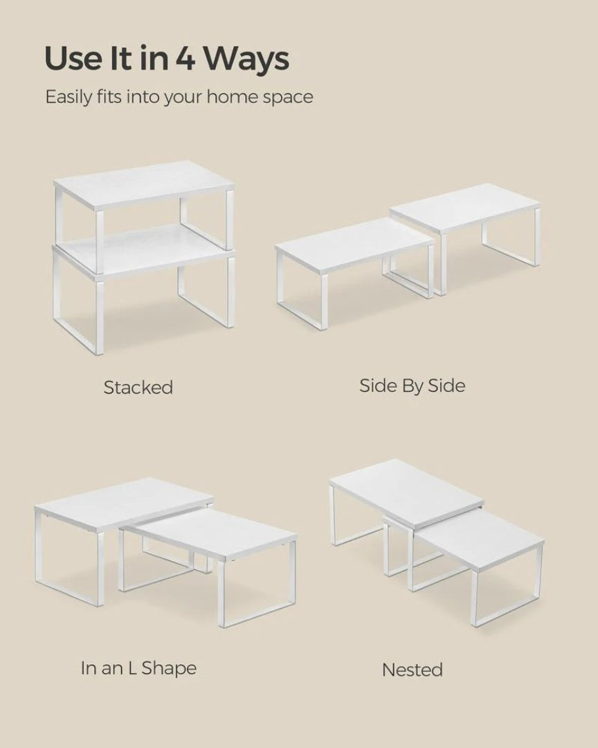 Stackable Cabinet Counter Shelves Set of 2 – product view 21 | Ridgefield Furniture