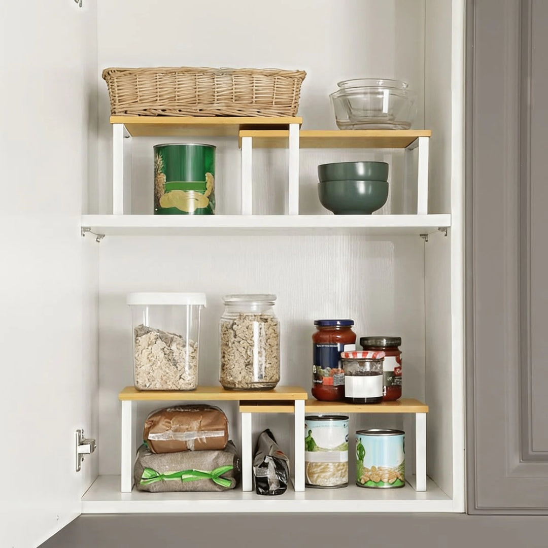 Stackable Kitchen Counter Shelves Set of 4 – product view 14 | Ridgefield Furniture
