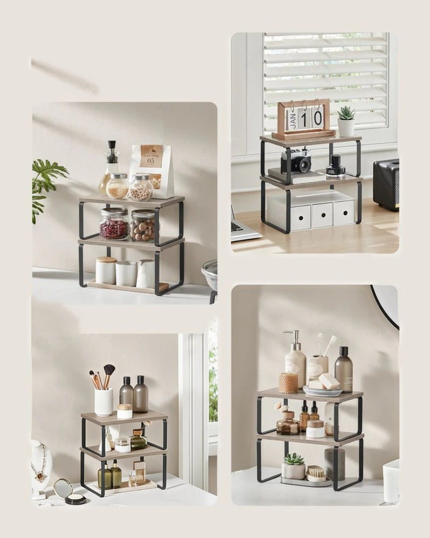 Stackable Kitchen Counter Shelves Set of 4 – product view 23 | Ridgefield Furniture