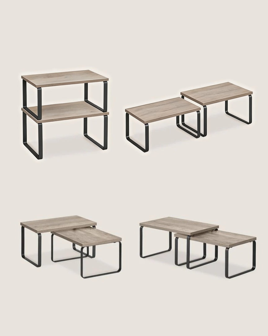 Stackable Kitchen Counter Shelves Set of 4 – product view 26 | Ridgefield Furniture