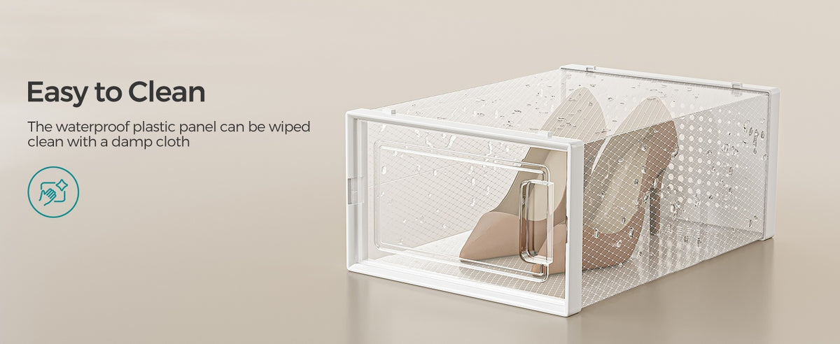Stackable Shoe Storage Organizers, 12 Or 18 Count Clear Shoe Boxes - product photo 67