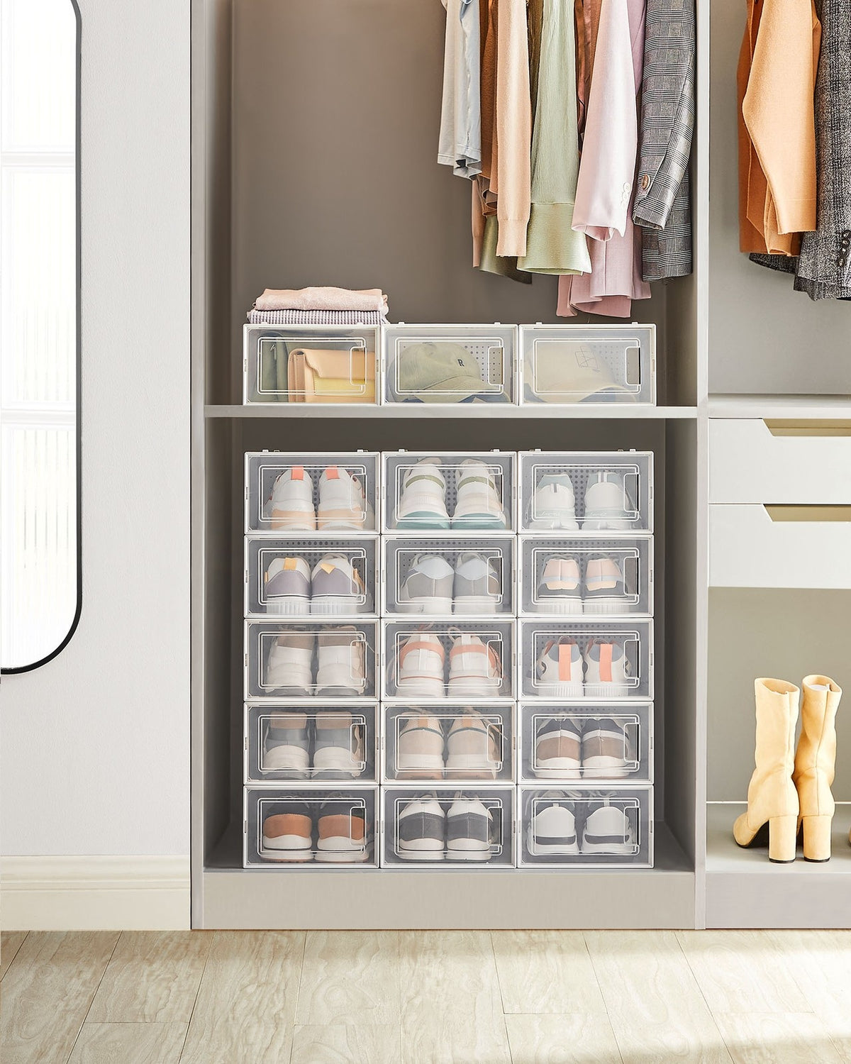 Stackable Shoe Storage Organizers - product photo 02