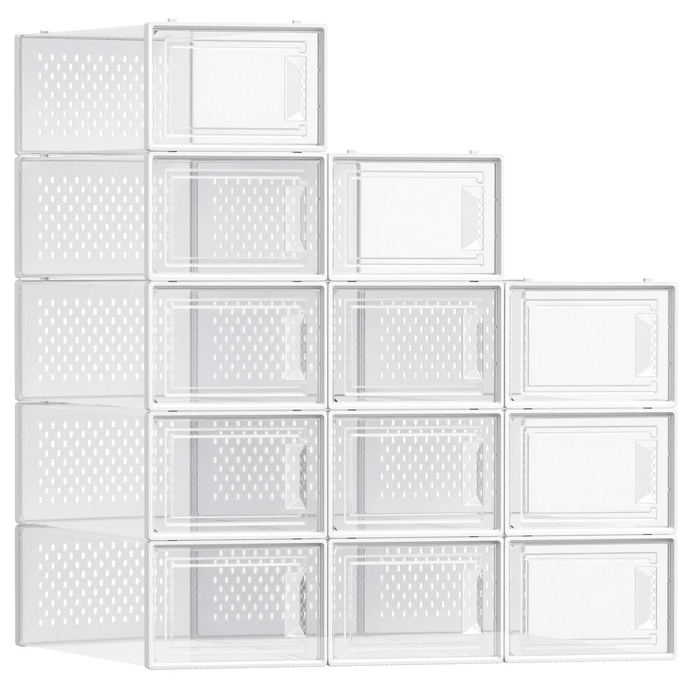 Stackable Shoe Storage Organizers - ULSP12SWT