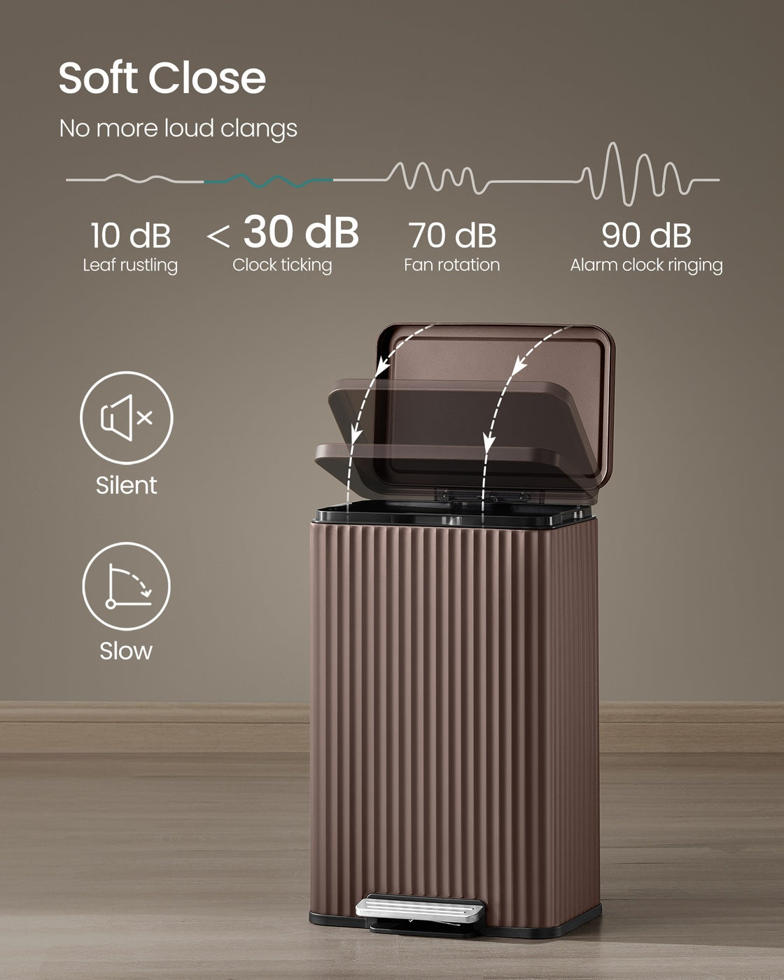 Stainless Steel Garbage Can With Lid And Removable Inner Bucket - product photo 32