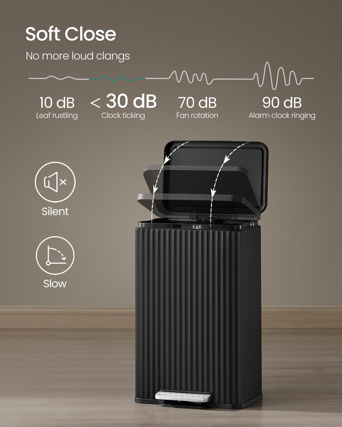 Stainless Steel Garbage Can With Lid And Removable Inner Bucket - product photo 56