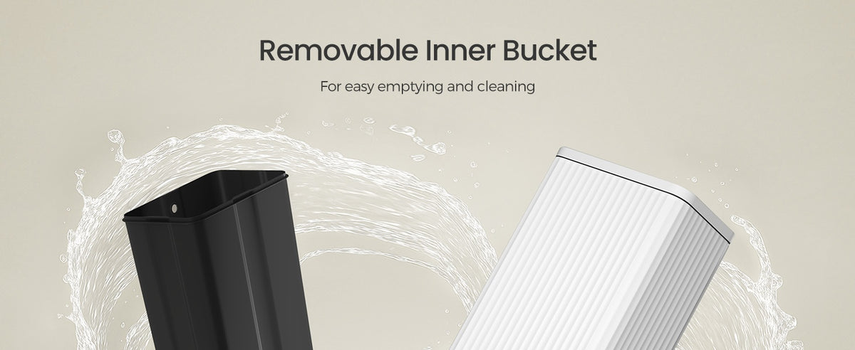 Stainless Steel Garbage Can With Lid And Removable Inner Bucket - product photo 90