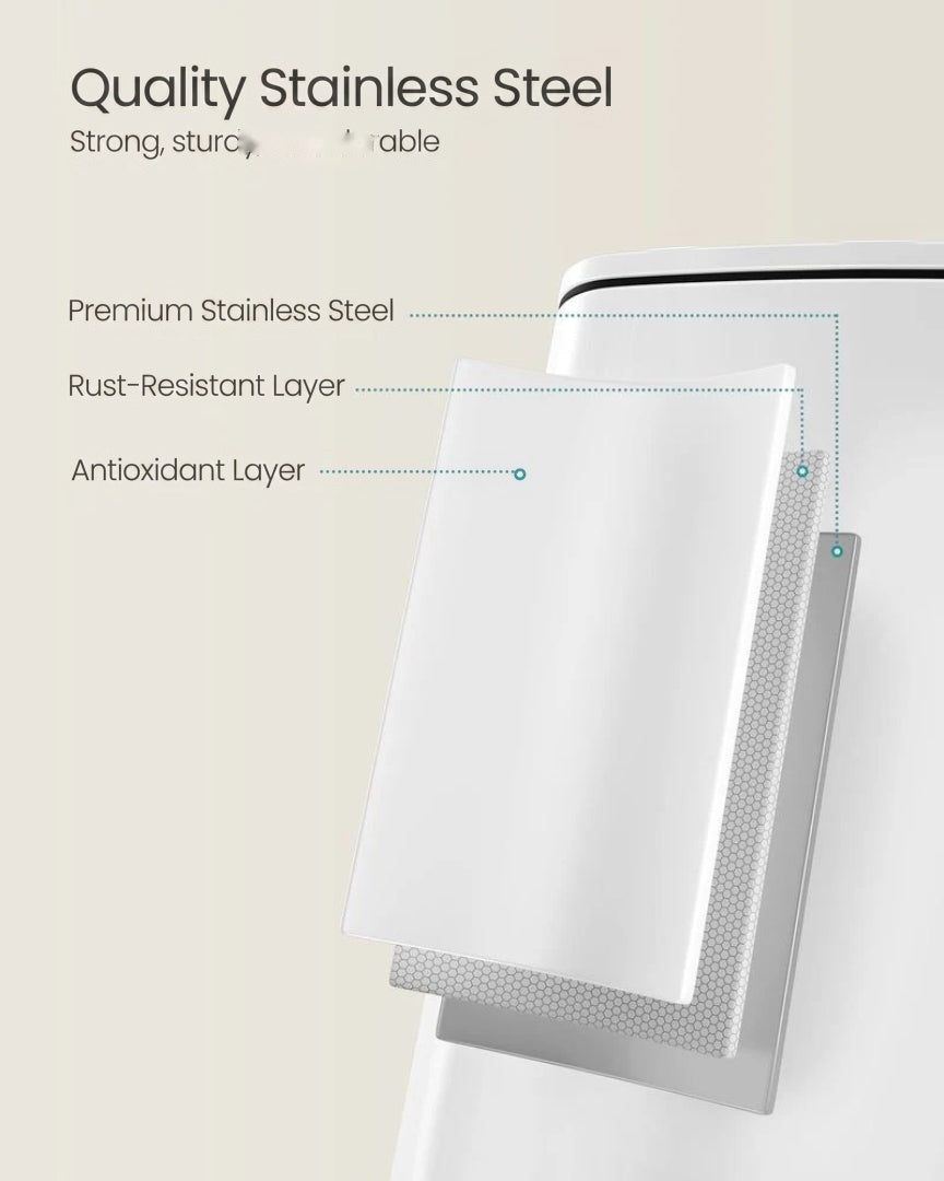 Stainless Steel Step Trash Can with Inner Bucket – product view 28 | Ridgefield Furniture