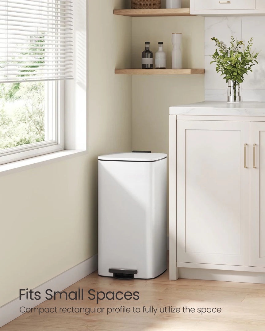 Stainless Steel Step Trash Can with Inner Bucket – product view 31 | Ridgefield Furniture