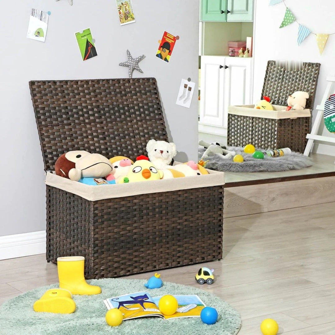 Storage Basket With Lid 105L Or 160L Laundry Hamper – product view 16 | Ridgefield Furniture